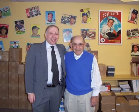 Evan Weiner and Yogi Berra