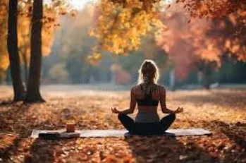 woman doing yoga
