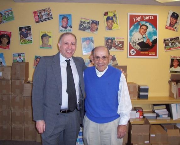 Evan Weiner and Yogi Berra